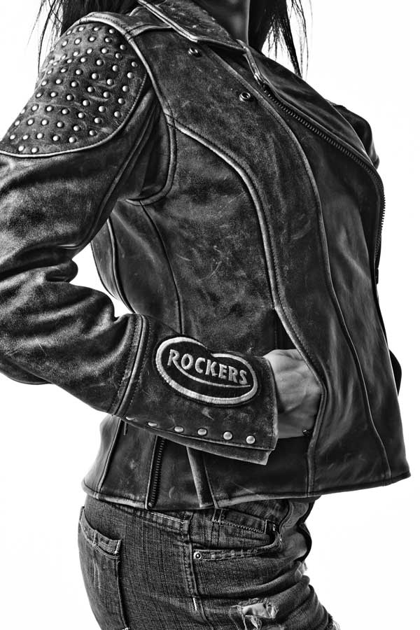 woman's leather jacket